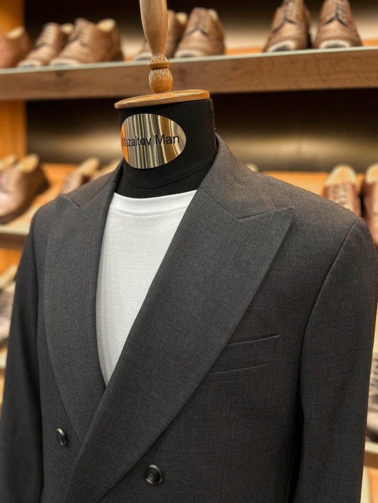 Костюм РБР 2-ка Двубортный Серый