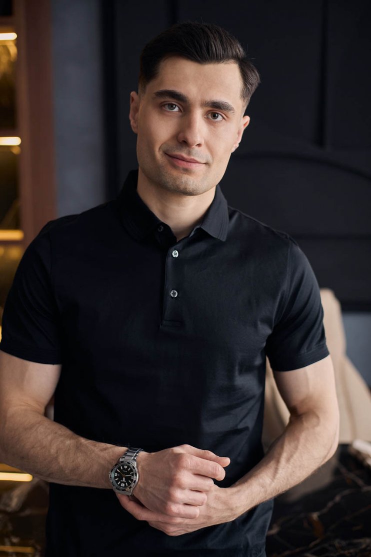 Футболка поло ГИО Черная