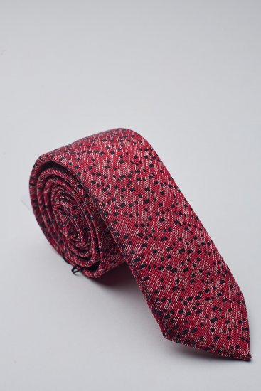 Мужской галстук Красный с черными вкраплениями
