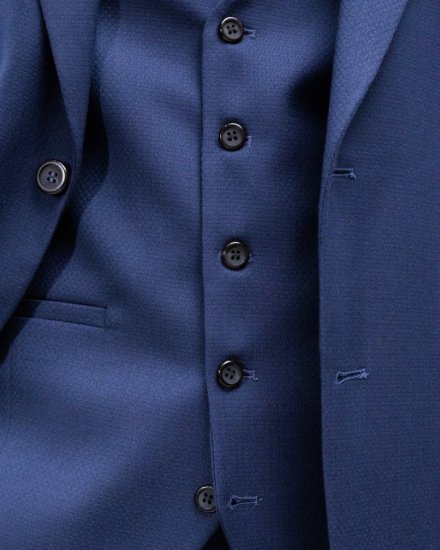 Костюм с жилетом MAZALTOVMAN синий фактурный