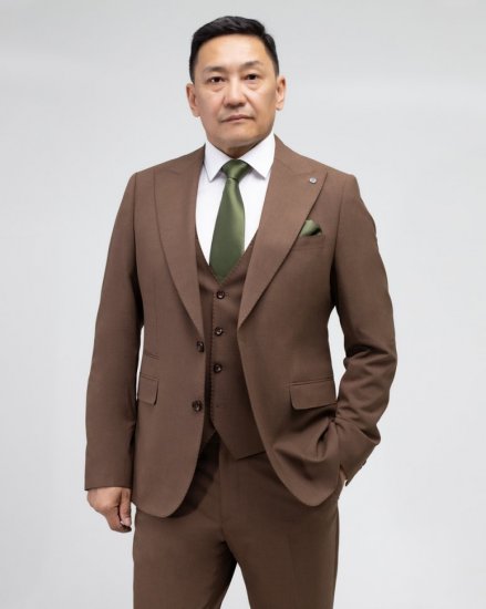 Костюм-тройка MAZALTOVMAN коричневый