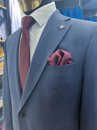 Костюм MAZALTOVMAN 2-ка премиум Синий в клетку