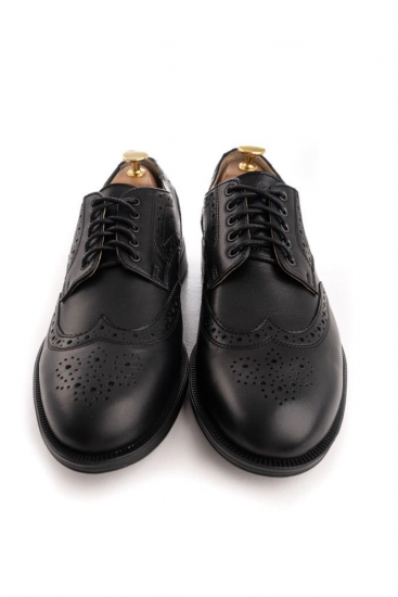 Дерби MAZALTOVMAN Черные брогированные