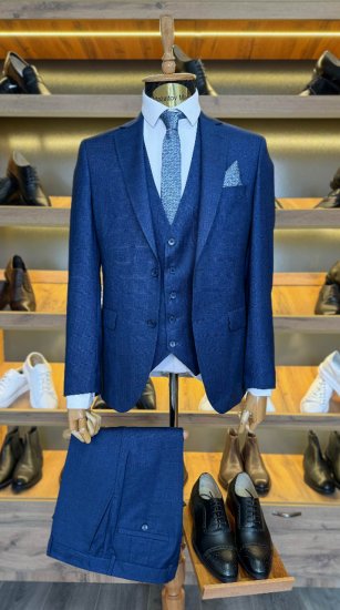 Костюм MAZALTOVMAN 3-ка Синий в клетку