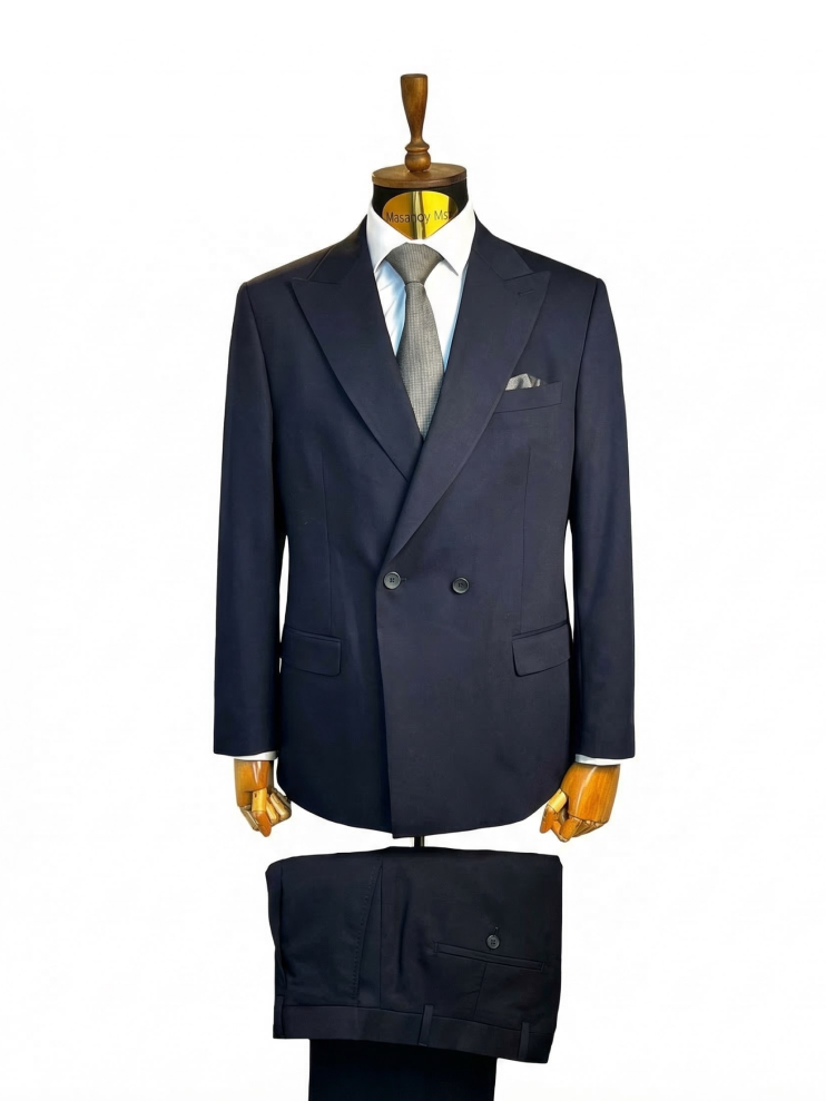 Костюм MAZALTOVMAN 2-ка Синий цвет Двубортный